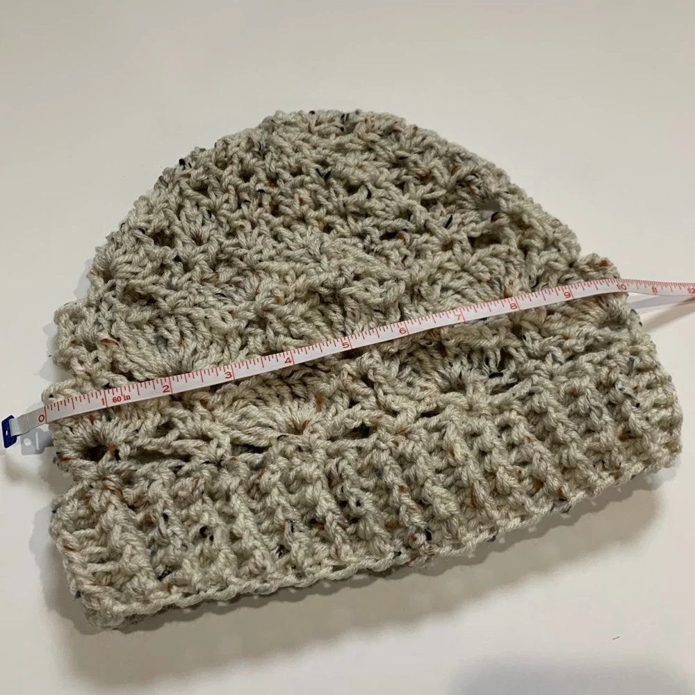 Mariposa’s Beanie Handmade Crochet Boho Adult Winter Beanie Hat Aran Fleck